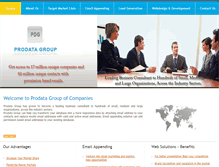 Tablet Screenshot of prodatagrp.com